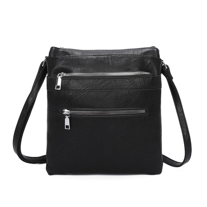 Craze London Crossbody bag with 3 Zipped Pockets