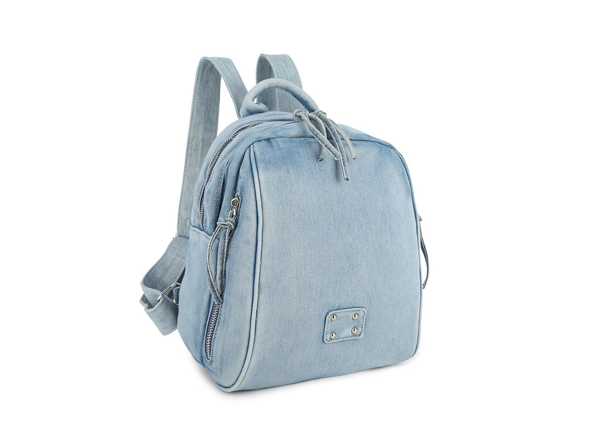 Craze London Denim Darling Classic Timeless Elegance Backpack