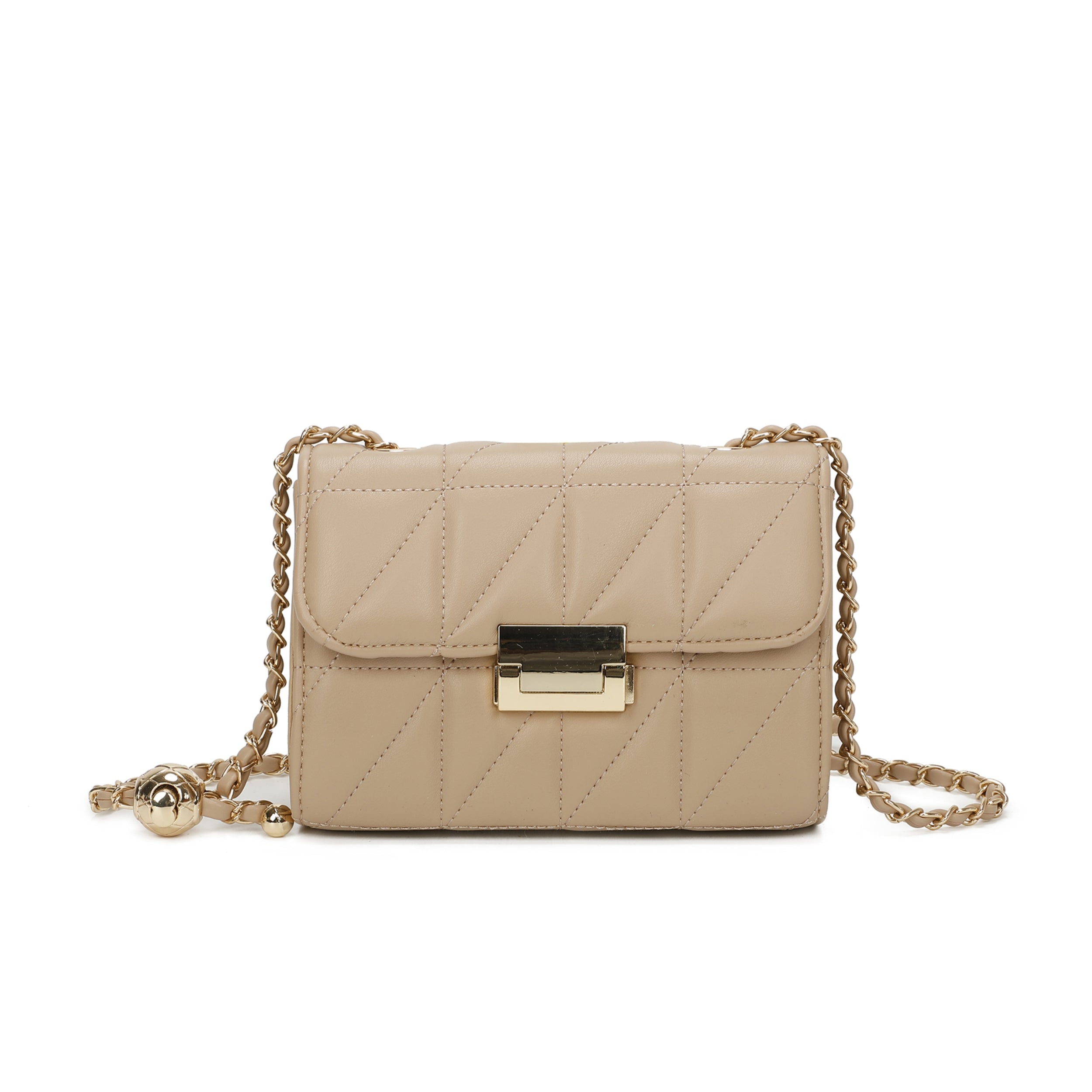 Craze London Quilted Crossbody Bag Top flap with magdot