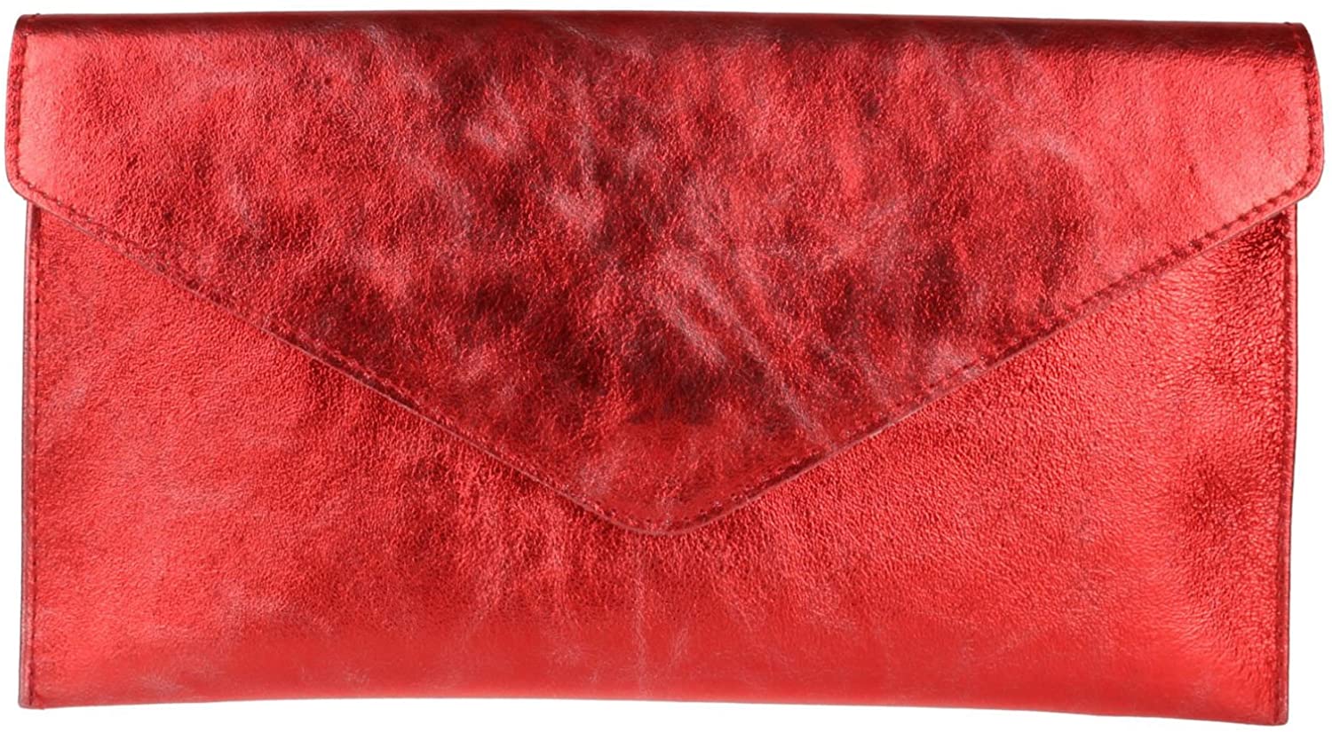 Leather Envelope Clutch Bag 