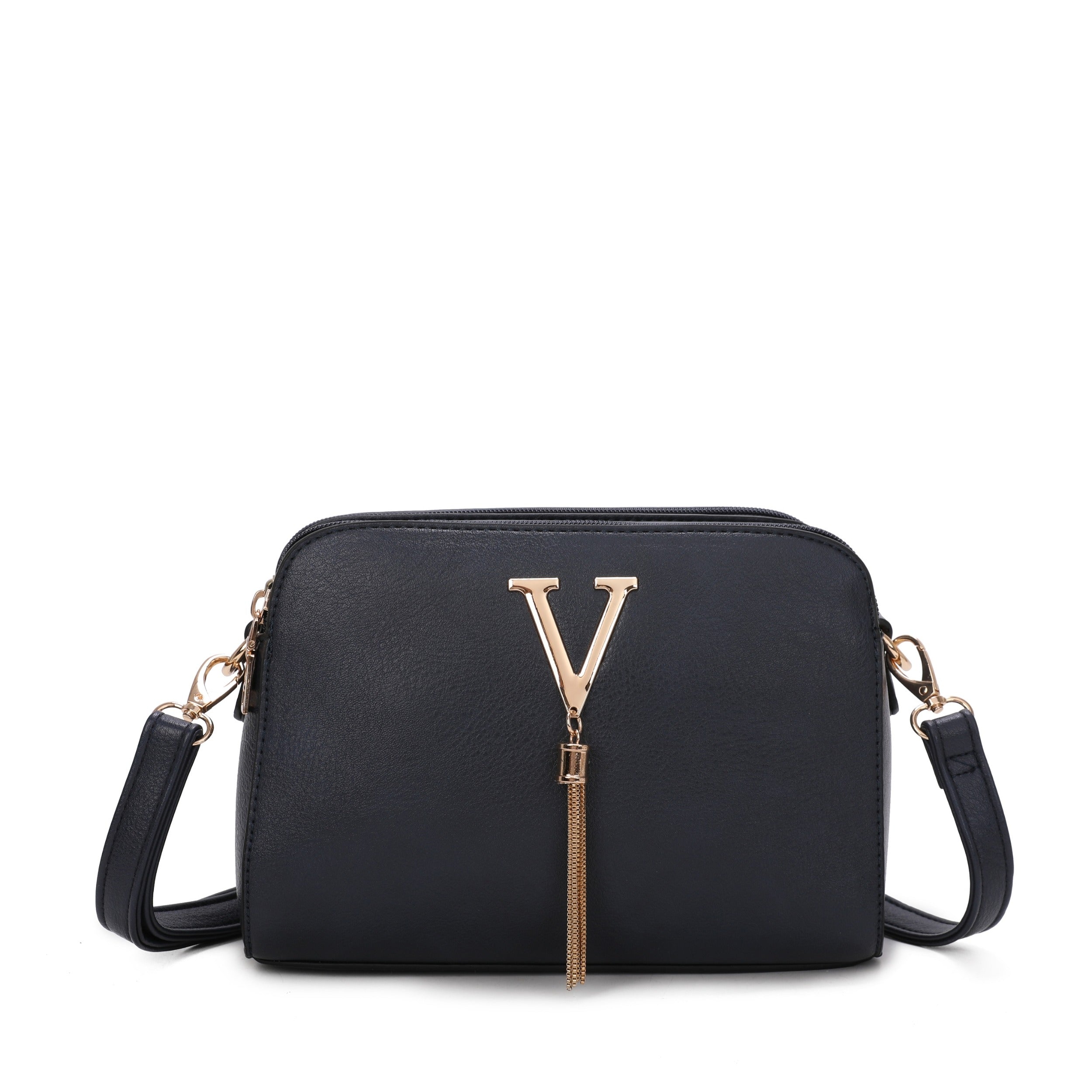 Craze London Crosssbody bag with Top Zip Closure